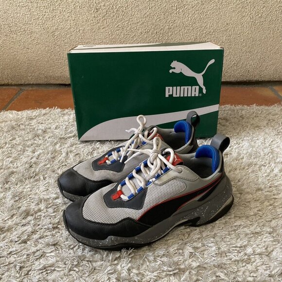 Puma Mens Shoes Thunder Electric Violet Black Quiet Shade Sneakers Size 9.5 - Picture 2 of 8